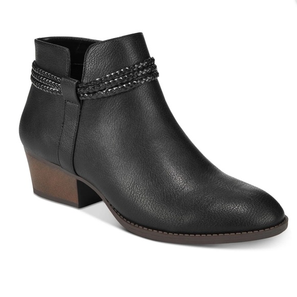 STYLE & COMPANY Womens Black Almond Toe Block Heel Slip On Booties 9.5 M - Picture 8 of 8